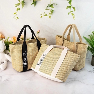 Bolsa de Regalo para Damas de Honor con Letras Temáticas de Boda Hechas a Mano, Recuerdo de Boda, Materiales de Embalaje Textiles Tejidos - Product Image 2