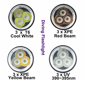 Đèn Pin Lặn UV 30W Có Thể Sạc Lại Dưới Nước 3000 Lumen Tốt Nhất 3 Đèn <span class=keywords><strong>LED</strong></span> Lặn Công Suất Cao - Product Image 5