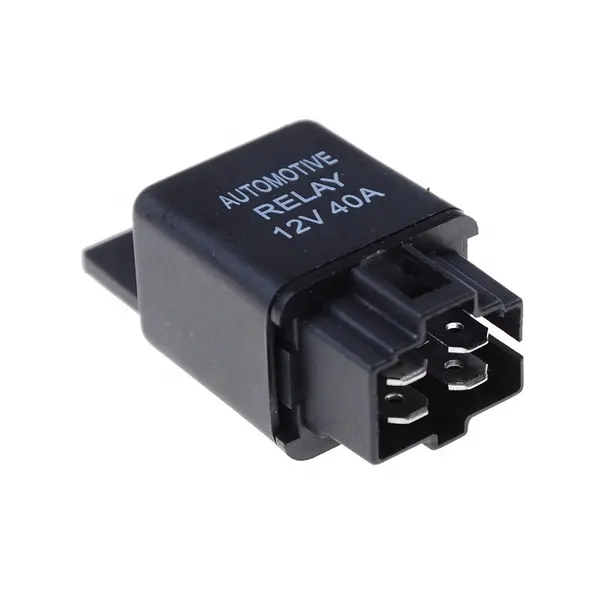 12V 40A Car Automotive Relay 4 Pins SPST Type Alarm RelayとRelay Socket