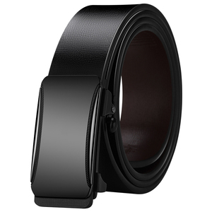 Ceinture en cuir véritable de qualité supérieure avec boucle automatique pour homme, ceinture de pantalon en cuir de vachette polyvalente et élégante, acceptant la personnalisation - Product Image 5
