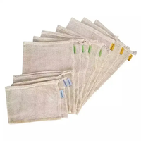 Sacs en tissu de coton bio, recyclables et réutilisables, avec cordon de serrage pour produits