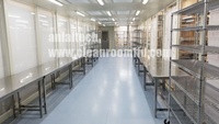 Murs mous et salle blanche modulaire de mur dur et de plexiglass