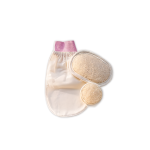 Guante Exfoliante para Baño Turco, Guante de Esponja para Exfoliar el Cuerpo con Almohadillas de Lufa para Ducha y Spa - Product Image 2