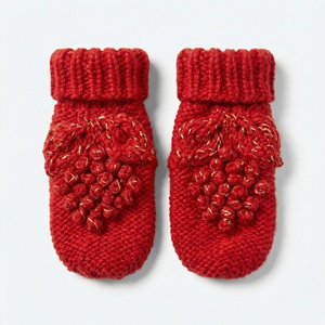 Gants en tricot douillets pour enfants pour l'hiver |   Mitaines pour tout-petits faites à la main de 0 à 6 ans |   Accessoires thermiques chauds pour l'automne et l'hiver - Product Image 1