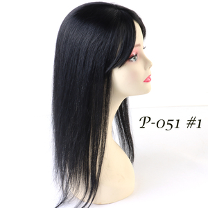 Beauty Girl 150 densità <span class=keywords><strong>capelli</strong></span> <span class=keywords><strong>donna</strong></span> Topper 18 pollici Base di seta legata a mano <span class=keywords><strong>capelli</strong></span> europei 5.3 "x 5.8" Base di seta 18 pollici - Product Image 3