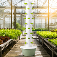 Système de tour de jardinage verticale à 9 niveaux à circulation autonome, jardinière hydroponique moderne d'intérieur pour la culture de légumes