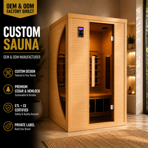 HG Custom Wholesale Cabine de séchage infrarouge intérieure 2 personnes avec chauffage localisé, chromothérapie LED et barre à oxygène pour usage domestique et hôtelier - Product Image 1