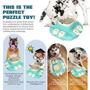 Modern lüks özel köpek bulmaca oyunu oyuncak seviye 2 plastik tedavi dağıtıcı yavaş besleyici ile düğme moda aksesuar - Product Image 6