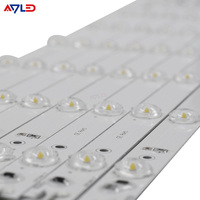 7LED 2835 Perfil de aluminio Tira de LED 24V con lente de 160 grados 3,2 W 2835 Barra de luz LED para cajas de luz publicitarias