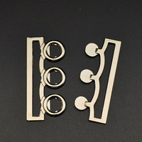 Connecteur de boucle de soutien-gorge en métal plaqué or de haute qualité avec logo personnalisé pour maillots de bain bikini