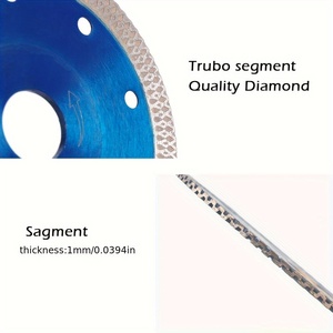 Cuchillas de Corte en Seco Janelai Aptas para Azulejos de Cerámica y para Mármol, Cuchillas Turbo con Orificios de Montaje - Perfectas para Máquinas de Mármol - Product Image 6