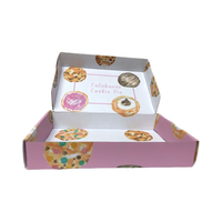 Vente en gros de boîte de papier cadeau de biscuit au chocolat de donut de bonbons de haute qualité avec logo personnalisé emballage pour enfant