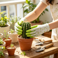 Gants de travail de jardinage flexibles très demandés, avec revêtement en latex imprimé, résistants aux éperons et aux perforations, pour les paysagistes