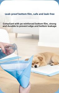 Couches jetables en tissu non tissé pour chiens et chats avec emballage transparent ; Coussinets absorbants de qualité supérieure et anti-fuites pour animaux de compagnie, vente en gros - Product Image 2