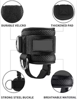 Attaches de câble de confort réglables pour les femmes de gymnastique Extensions de jambes antidérapantes avec sangles de cheville Accessoires de machine à câble