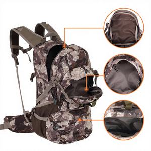 Mochila Táctica Impermeable de Lujo con Panel Solar, Chaleco Desmontable con Marco Interno, Forro de Cuero Genuino, Patrón de Personajes, para Exteriores - Product Image 1