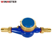 Compteur d'eau personnalisé DN20 multi-jets à cadran sec R100 en fonte, réglage externe, construction durable, IP68, certifié CE, fourni par l'usine