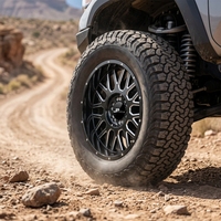 Jantes en alliage d'aluminium moulé noir usiné 20 pouces 6x135 6x139.7 ET-12 pour SUV et tout-terrain - Vente en gros OEM/ODM - R5252
