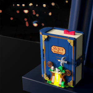 MOC conte de fées ville <span class=keywords><strong>Alice</strong></span> magique princesse Collection affichage <span class=keywords><strong>livre</strong></span> d'histoire bricolage assemblage briques jouets blocs de construction ensembles pour filles - Product Image 4