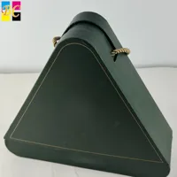Scatola Regalo Rigida Triangolare Premium Personalizzata dal Fornitore di Fabbrica, Robusta, per Fiere e Negozi di Cosmetici, con Manico in Corda di Cotone