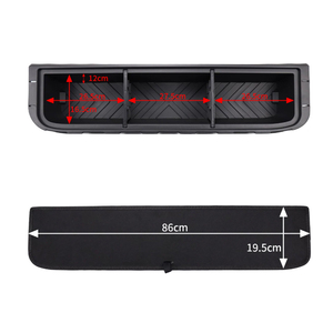 Contenitore/organizer nero in ABS per bagagliaio per Suzuki Jimny JB74 2019-2026 3 porte, per riporre gli oggetti in sicurezza nel bagagliaio, JMN153 - Product Image 6