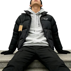 Traje <span class=keywords><strong>de</strong></span> esquí impermeable Original <span class=keywords><strong>North</strong></span> con capucha y cremallera para snowboard, ropa <span class=keywords><strong>de</strong></span> nieve negra, chaquetas <span class=keywords><strong>de</strong></span> esquí para hombre <span class=keywords><strong>de</strong></span> color liso <span class=keywords><strong>de</strong></span> poliéster - Product Image 2