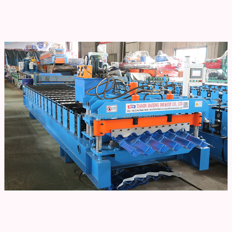 Steel Wave Roofing Roll Forming Glaze