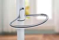 Höhe 360 Grad drehbar verstellbar drehbar Luxus High Kitchen Counter Hocker Lift Metall Leder Pu Modern Bar Chair