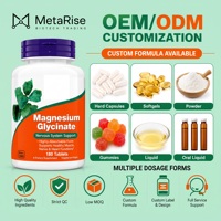 Comprimés de glycinate de magnésium à marque privée OEM 100 mg, hautement absorbables, 180 unités pour adultes, non destiné aux femmes enceintes