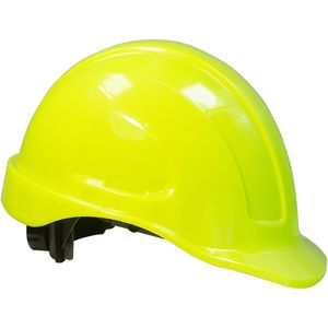 Casco de Seguridad Tipo 1 Frigg, Estilo Gorra, HDPE/ABS, Suspensión de 4 Puntos con Trinquete, Color Verde Lima, Alta Visibilidad, Talla Única - Product Image 2