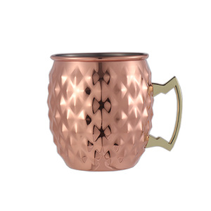 Borge Tùy Chỉnh Trống Hình 530Ml Chịu Mài Mòn Rèn Kết Thúc Cup Ướp Lạnh Mule Cốc Cà Phê Với Xử Lý - Product Image 5