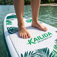 Planche de SUP gonflable de 11' en PVC de qualité supérieure, épaisseur 6 pouces, pour la pêche, capacité de 400 LBS