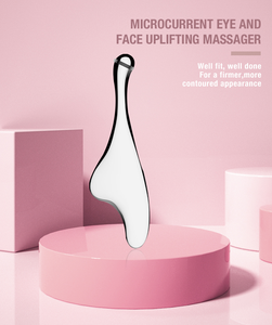 Nouveau produit : Rouleau facial à micro-courant et outil de massage avec plaque de raclage - Product Image 2