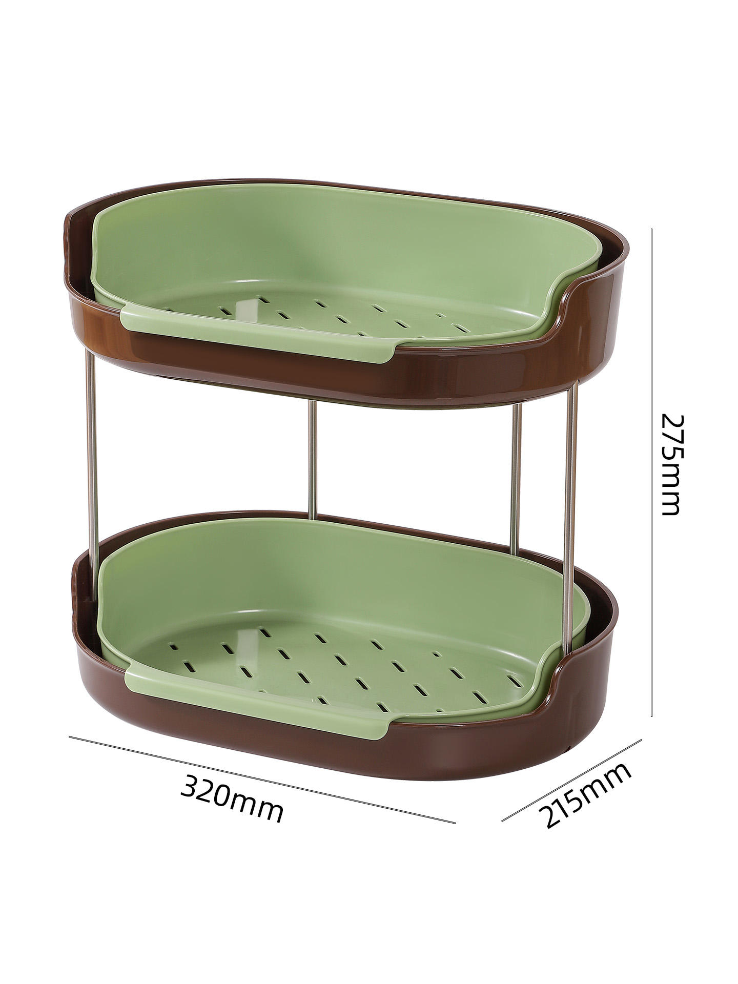 Double couche Vert+Marron