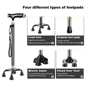 歩行棒2025新しい調節可能なテレスコピック医療用杖LEDライトと磁気ハンドル付きカスタムカラー - Product Image 2