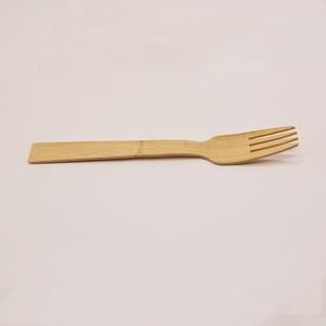 Couverts en bambou jetables avec logo personnalisé, emballés individuellement dans du papier kraft, ensemble de couverts en bambou pour les événements, les hôtels et les opérations de stations balnéaires - Product Image 5