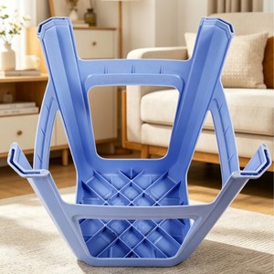 <b>Plastic</b> Square <b>Stool</b> 27x27x45 Cm Durable Polypropylene For Restaurant Home Meeting Use - Product Image 4