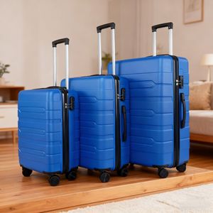 Valise de voyage modèle 808, légère, avec poche zippée, roulettes universelles, pour voyages d'affaires, unisexe, couleur unie - Product Image 3