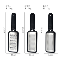 Râpe à pieds en acier inoxydable à long manche, éliminateur de callosités, grattoir de pédicure tendance, lavable, durable et portable