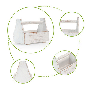 Macetas de Madera para <span class=keywords><strong>Flores</strong></span>, Macetero Elevado <span class=keywords><strong>con</strong></span> Asa, Macetero Rústico para <span class=keywords><strong>Flores</strong></span> y <span class=keywords><strong>Suculentas</strong></span>, para Vegetales y <span class=keywords><strong>Flores</strong></span> en la Terraza - Product Image 2
