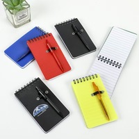 Ensemble cadeau de bloc-notes spirale A5, bloc-notes de poche A7 avec stylo, logo personnalisé, pour entreprise, étudiant, pas cher, promotionnel