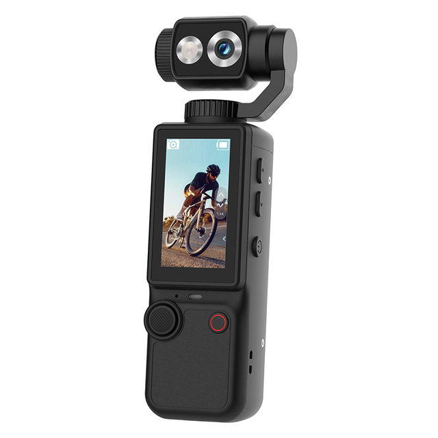 4K Dual Lens Pocket Vlogging Camera with 180 Rotating Lens Auto Focus Face Tracking 10x-20x Optical Zoom OEM ODM Supply