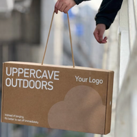 Individuell Bedruckte Kraftpapier-Tragetasche mit Baumwollseilgriff für Outdoor-Sportbekleidung, Schuhe, Geschenke und Einzelhandelsverpackungen