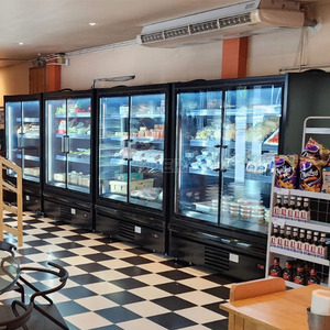 Siêu thị thương mại cửa kính Tủ lạnh multideck tủ trưng bày tủ lạnh Showcase tủ đông - Product Image 5