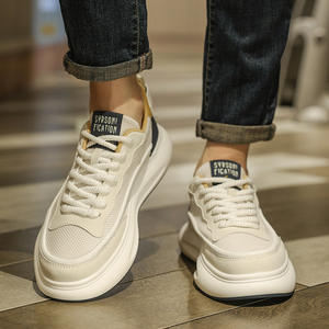 Chaussures de skate décontractées pour hommes de style coréen, tendance, polyvalentes, à plateforme, semelle souple, légères, respirantes et confortables - Product Image 3