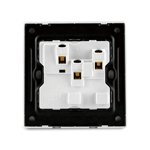 Gömme monte Modern fabrika BS İngiltere İngiltere büyük kurulu ultra-ince PC 13A İngiliz standart elektrik tek elektrik duvar soket - Product Image 3