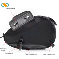 Sac de Selle de Moto à Grande Capacité, Sac Bilatéral Imperméable 36-58L, Sac Latéral et Sac de Selle pour Moto