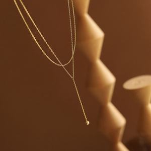 Collares de Acero Inoxidable Hipoalergénicos y Antideslustre con Cadena en Forma de Y, Estilo Vintage Europeo Americano, para Mujer - Product Image 3