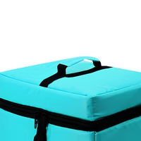 Sac de livraison de nourriture à isolation thermique imperméable robuste refroidisseur de bière de pizza à face souple avec motif de lettre pour pique-nique en plein air
