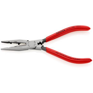 KNIPEX 13 01 160 Alicates combinados para electricistas y instaladores, recubiertos con resina sintética atramentizada negra, 160 mm - Product Image 2